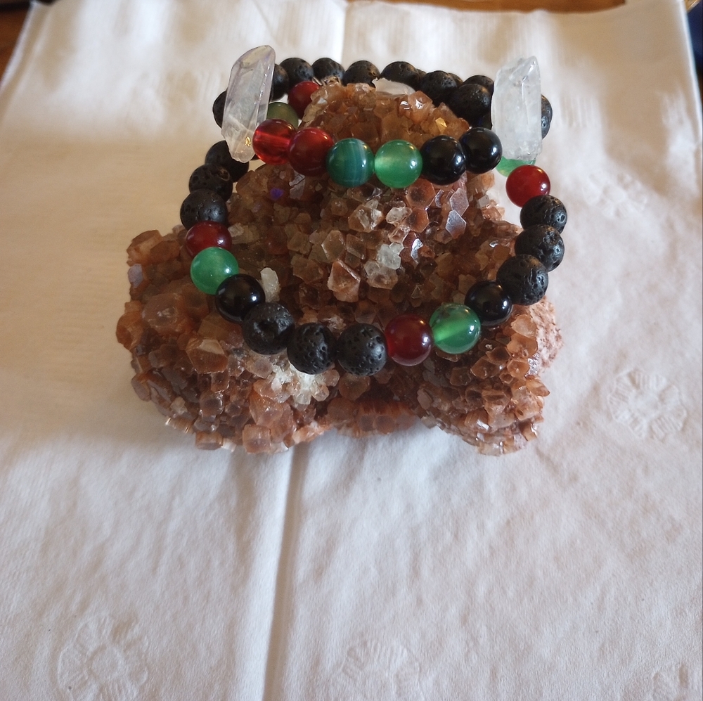 Elegant Multicolor natural Stone Beaded  Bracelet